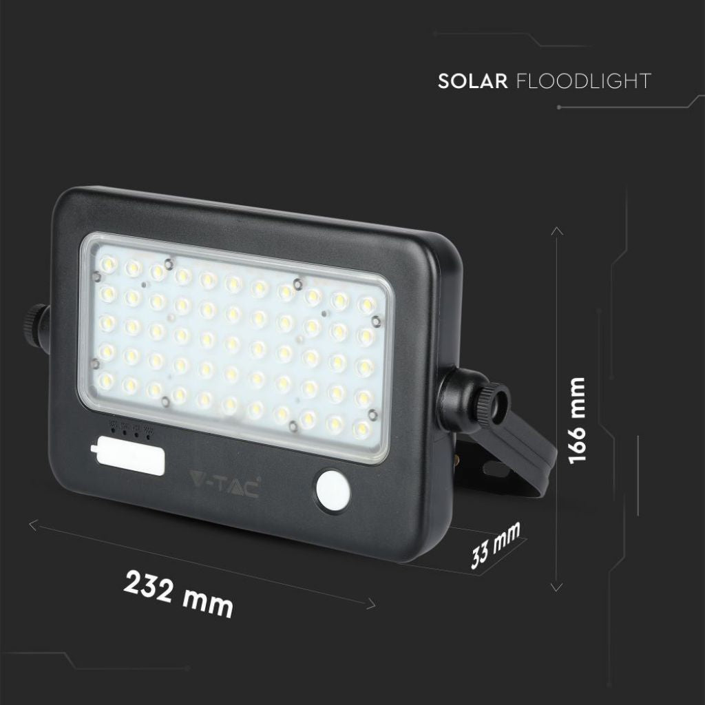 10W LED Solar Reflector Detachable Black Housing 4000K