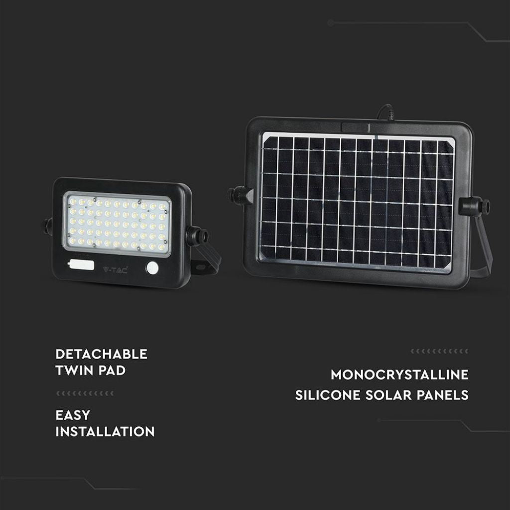 10W LED Solar Reflector Detachable Black Housing 4000K