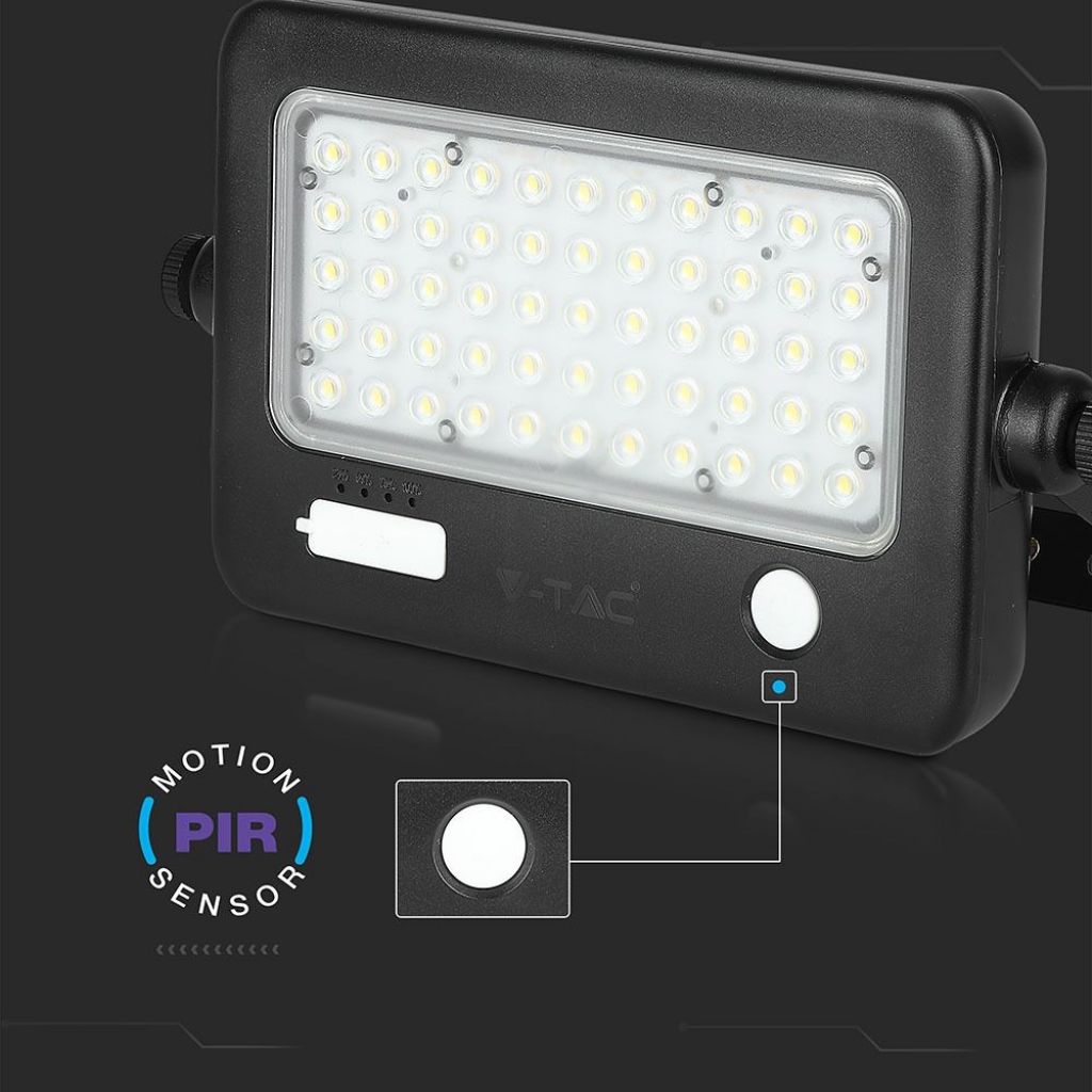 10W LED Solar Reflector Detachable Black Housing 4000K