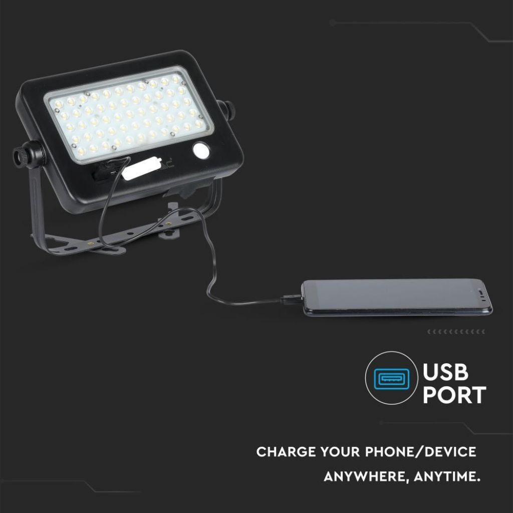 10W LED Solar Reflector Detachable Black Housing 4000K