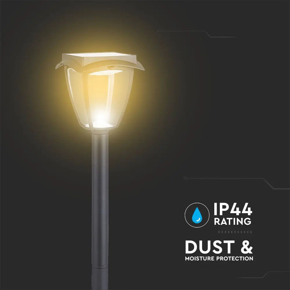LED Solar Floor Lamp 2W Black 3in1 IP44