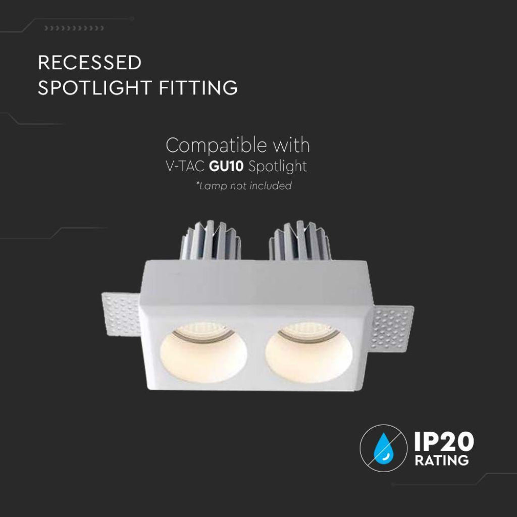 GU10 Housing Round White DC:24V