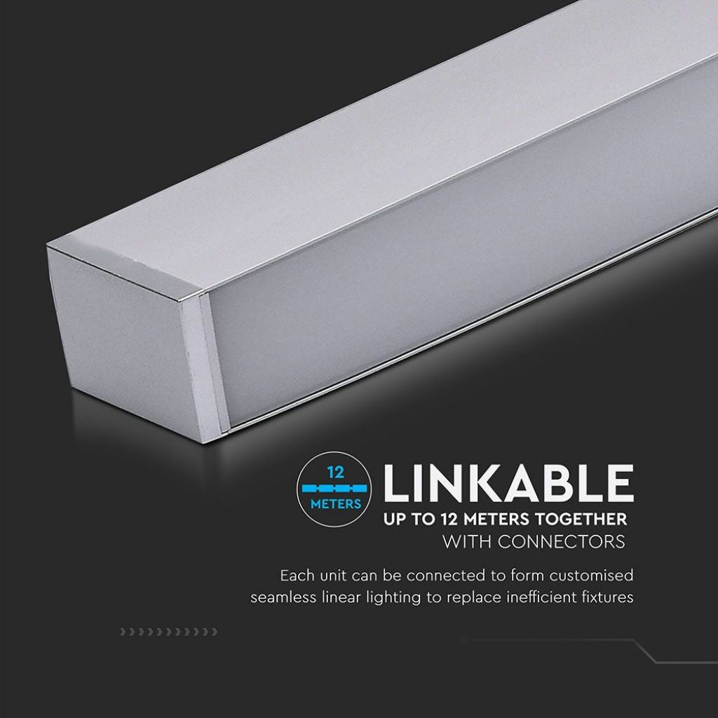 Linear LED Ceiling Lamp 40W 6500K Black