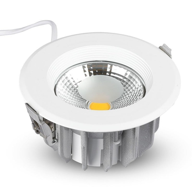 Recessed lamp White 10W LED COB 6000K