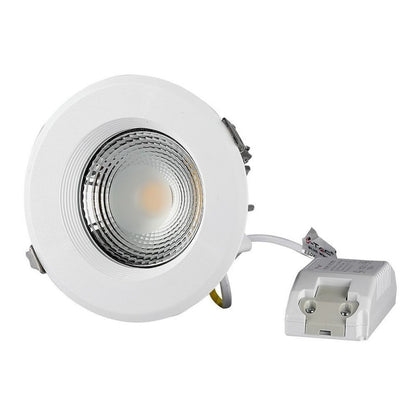 Recessed lamp White 10W LED COB 6000K