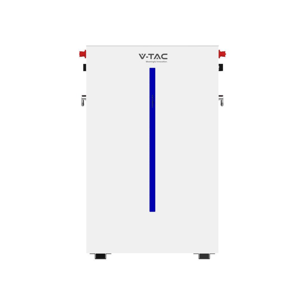 6,14kWh V-TAC stenska baterija litij-železo-fosfat (LiFePO4) integriran BMS za fotovoltaične pretvornike (51,2 V 120 Ah) SKU11539