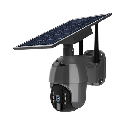 HD 4G PTZ Video nadzorna kamera senzor gibanja s sončno ploščo črne barve