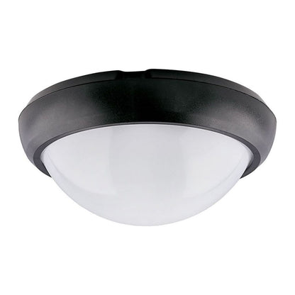 8W Ceiling Lamp Round Black 3000K IP54
