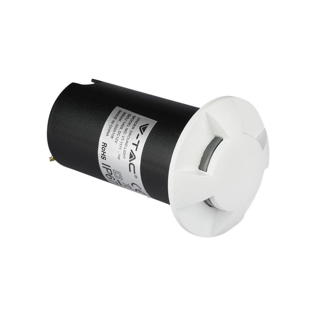 1W LED Recessed Lamp White 4 Direction 6500K