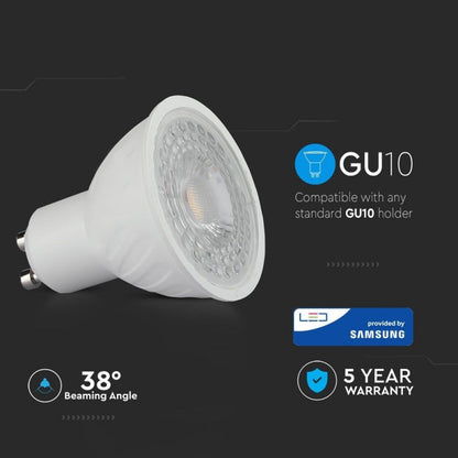 LED Bulb SAMSUNG Module GU10 6.5W 38kot 6400K