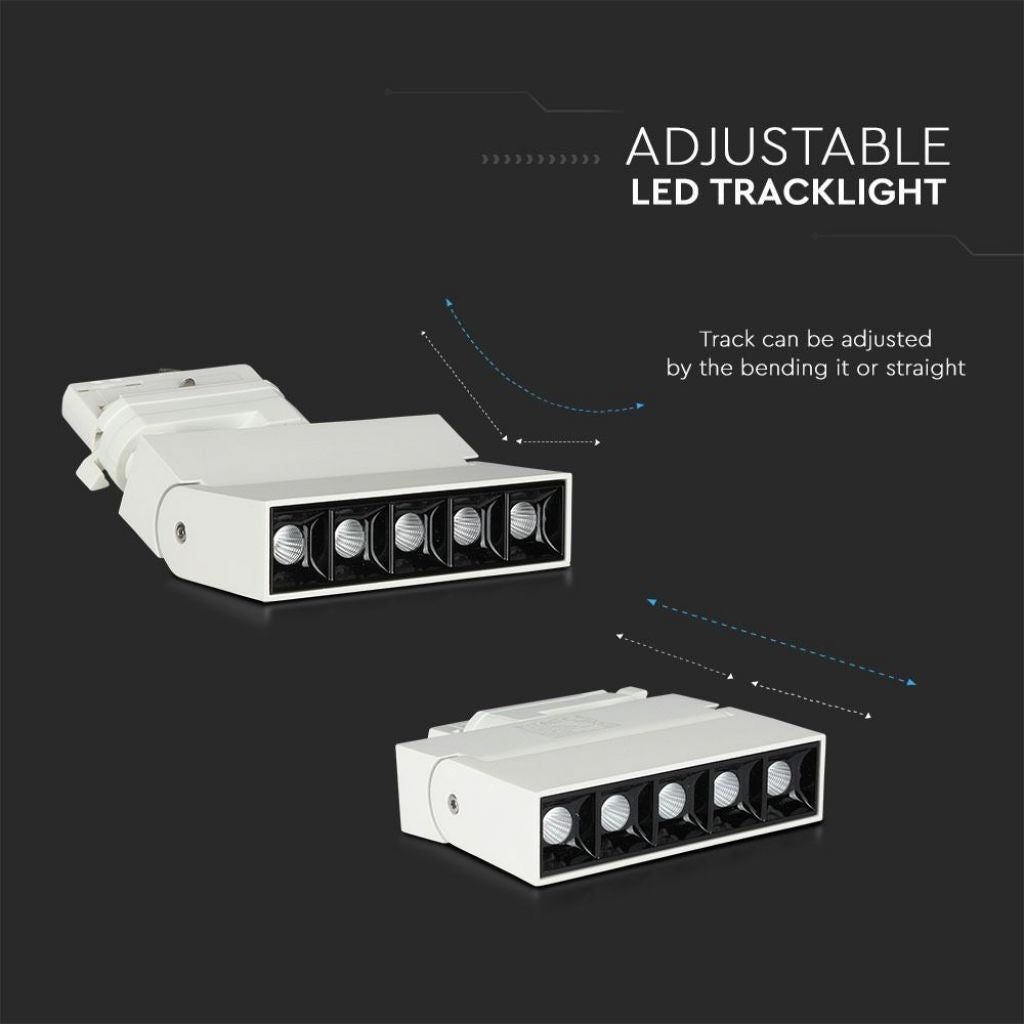 12W LED Tračno Svetilo SAMSUNG Belo 2700K - za navadno tirnico