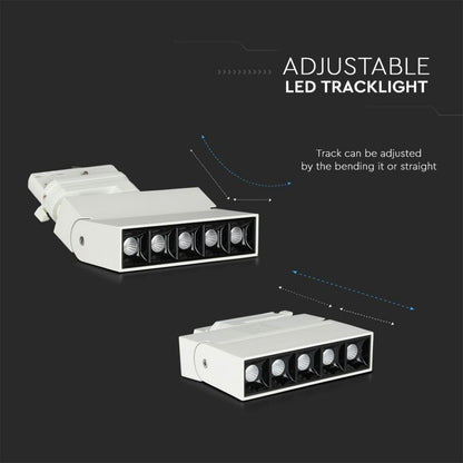 12W LED Tračno Svetilo SAMSUNG Belo 2700K - za navadno tirnico