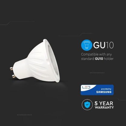 Dimmable LED bulb 6W GU10 38° 6500K