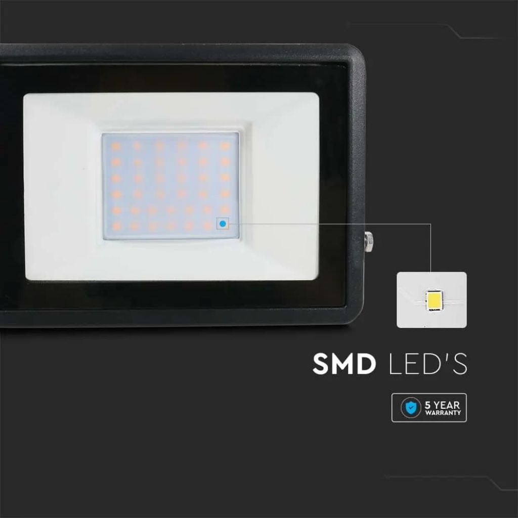 LED Reflektor 30W Črn 3000K IP65