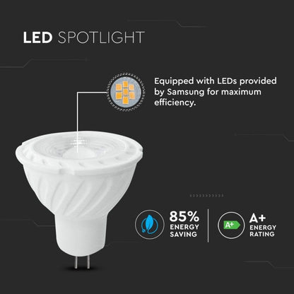 LED Bulb GU5.3 6.5W MR16 38° 6400K