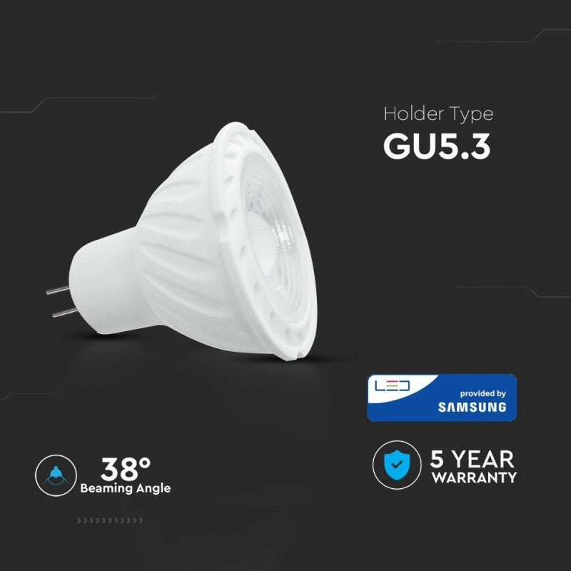 LED Bulb GU5.3 6.5W MR16 38° 6400K