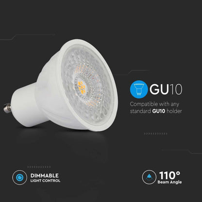 Zatemnitvena LED Žarnica 6W GU10 110° 4000K