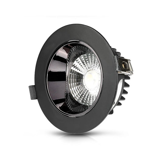 LED Reflektor 10W 3000K IP20 Črn