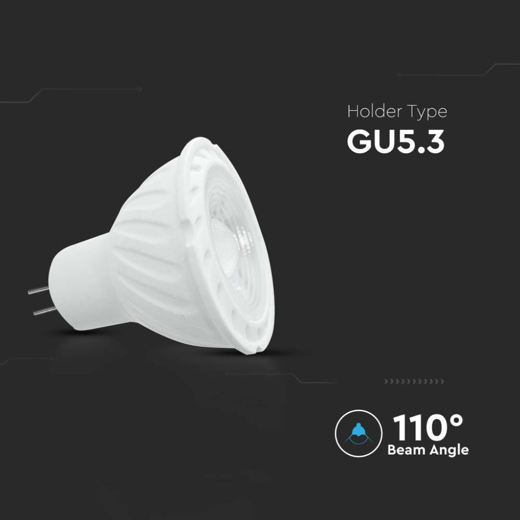 Dimmable LED bulb 6W GU10 38° 6500K