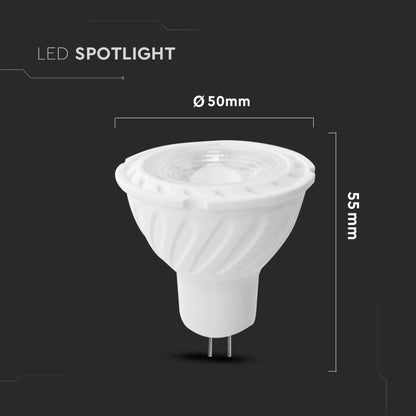 Dimmable LED bulb 6W GU10 38° 6500K