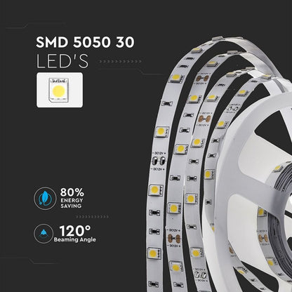 LED Trak SMD5050 30 LEDic 2700K IP20 4,8W/m Cena na m