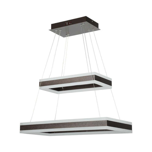 Ceiling Lamp Wooden Top Black