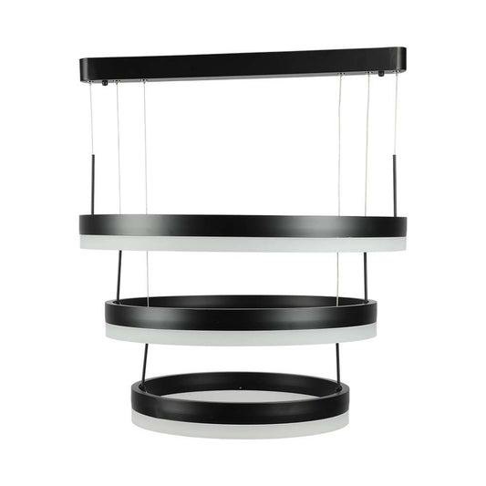 Ceiling Lamp Wooden Top Black