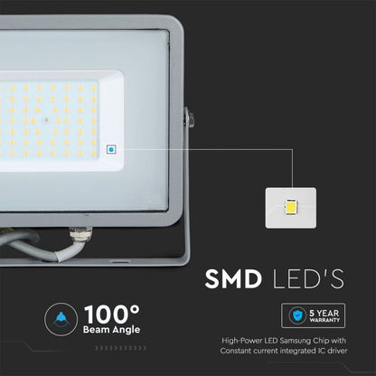 LED Reflektor 50W Siv 4000K IP65