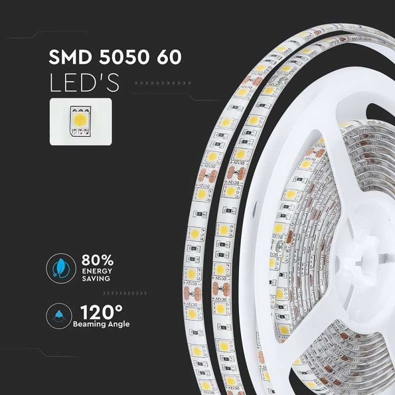 LED Trak SMD5050 60 LEDic 2700K IP65 10,8W/m 5m Rola