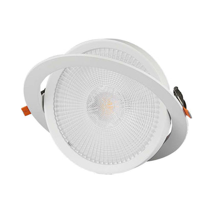 Vgradni nagibni LED reflektor 30W 6400K bel