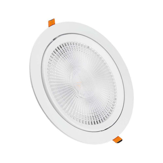 Vgradni nagibni LED reflektor 10W 3000K bel