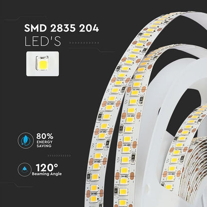 LED Trak SMD2835 204 LEDic 3000K IP20 18W/m Cena na m