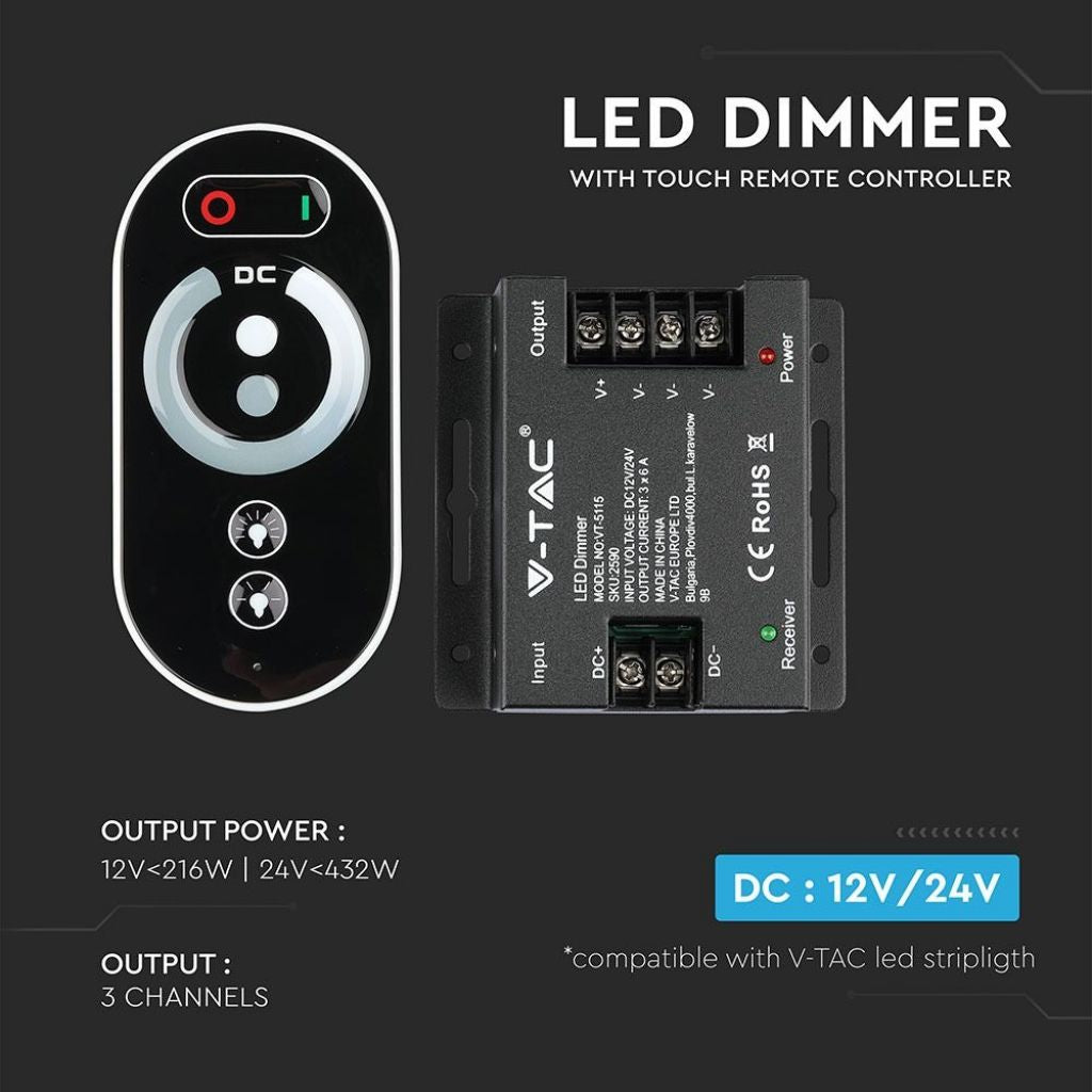 Touch Dimming LED Remote Control