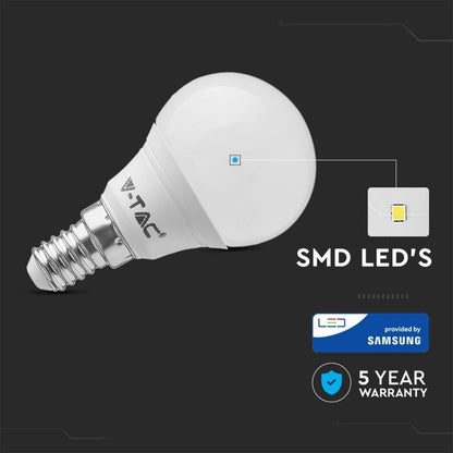 LED Žarnica 4.5W E14 P45 4000K