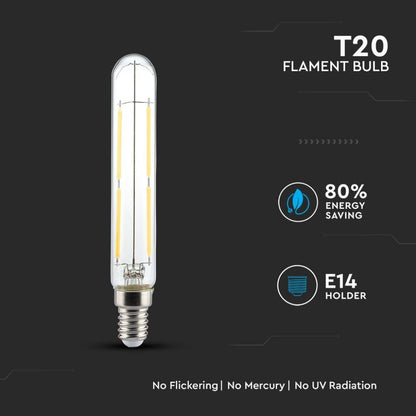 LED Bulb 4W E14 T20 6000K