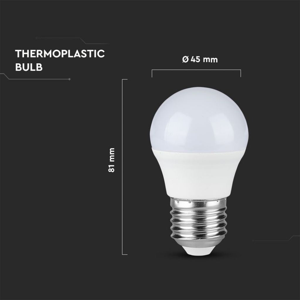 LED Bulb 5.5W E27 G45 4000K 6 pcs