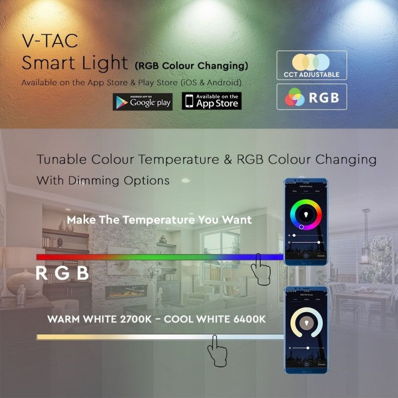 LED Smart Bulb 4.5W E27 G45 RGB Adjustable White Smart Alexa Google