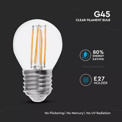 LED Bulb 6W E27 G45 6400K