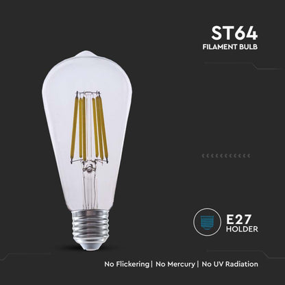 LED Bulb 4W E27 ST64 3000K