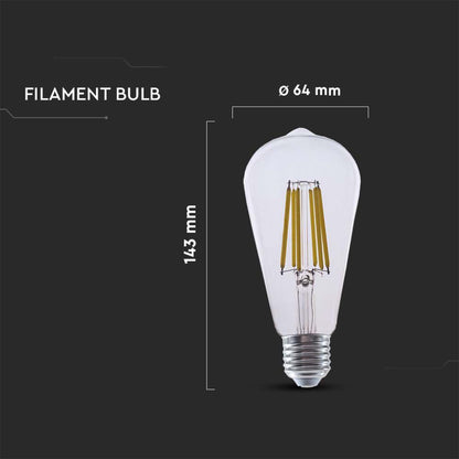 LED Bulb 4W E27 ST64 3000K