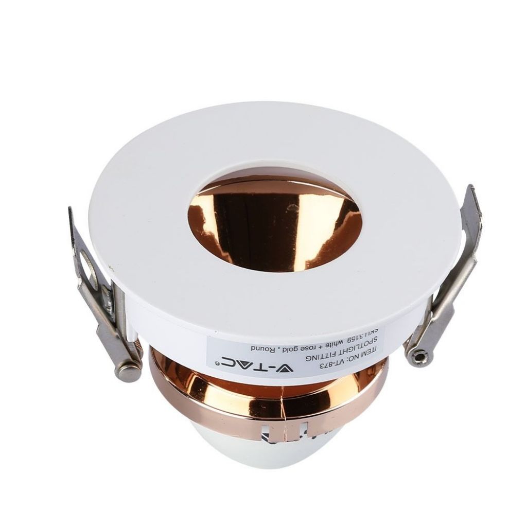 GU10 Recessed Lamp White Round 100-240V