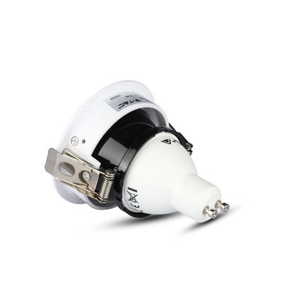 GU10 Recessed Lamp White-Black Round