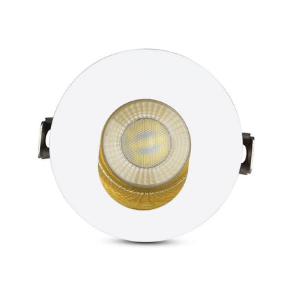 GU10 Recessed Lamp White-Gold Round