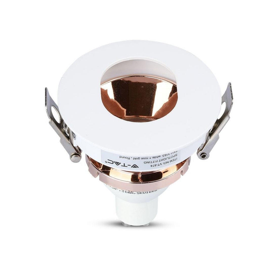 GU10 Recessed Lamp White Round