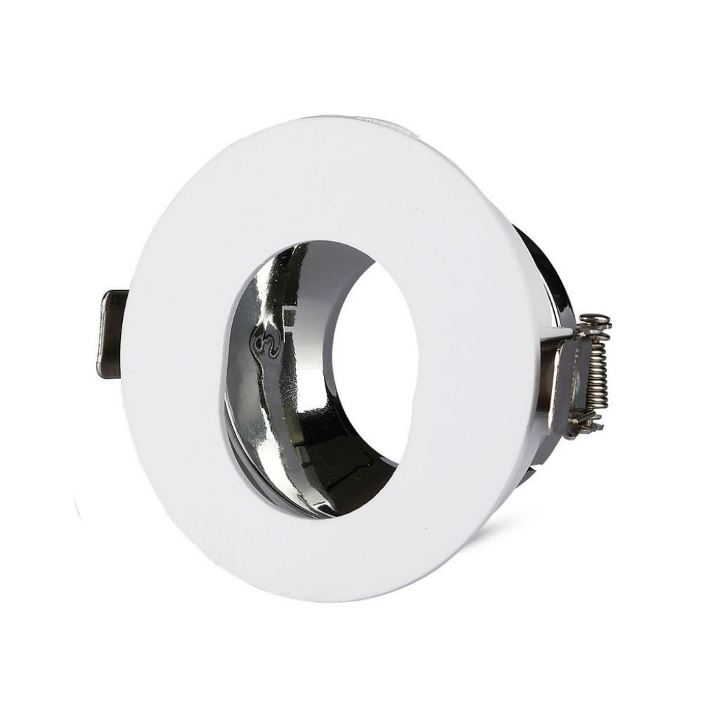 GU10 Recessed Lamp White-Chrome Round