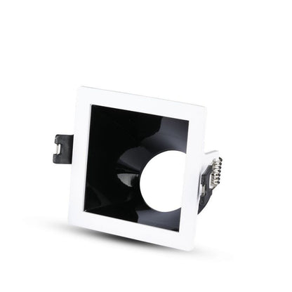 GU10 Recessed Lamp White-Black Square