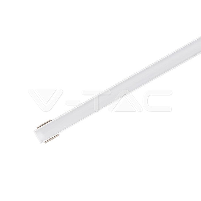 Profile for LED Strip - Surface mounted 2000x17.4x7mm Milky - Set