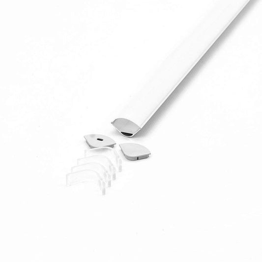 Profile for LED Strip - Surface for Plaster Internal corner 2000x30x30mm Milky - Set