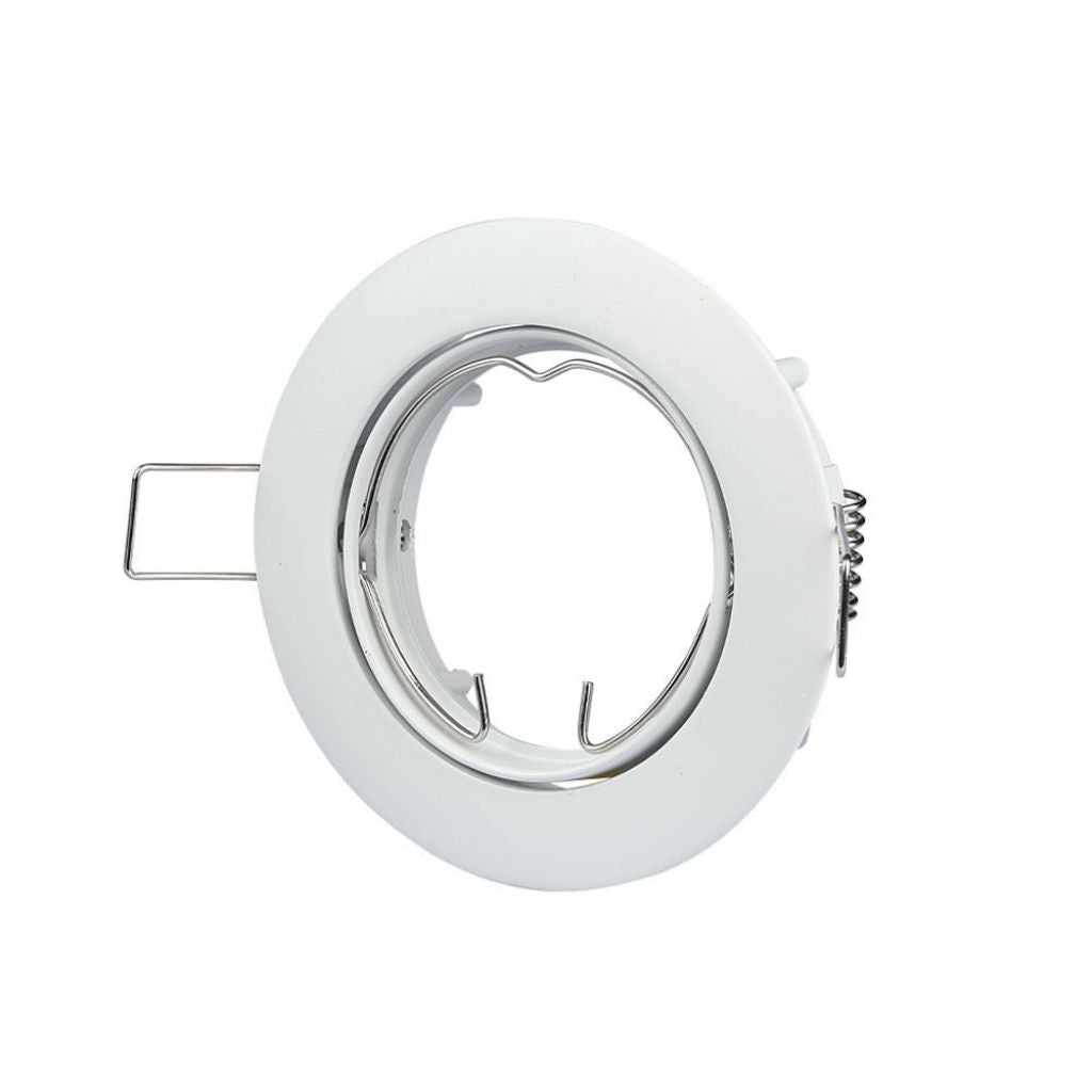 GU10 Housing Round White Adjustable angle