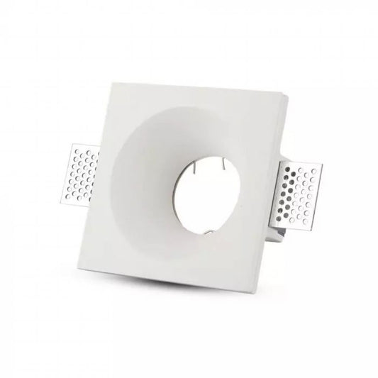 GU10 Housing Plaster Square White